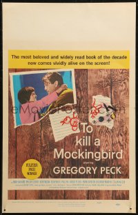 7j1139 TO KILL A MOCKINGBIRD WC 1963 Gregory Peck classic, from Harper Lee's famous novel!