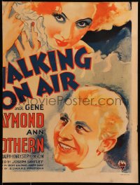 7j1146 WALKING ON AIR WC 1936 great art of sexy red-haired Ann Sothern & smiling Gene Raymond!