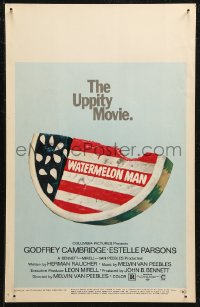 7j1148 WATERMELON MAN WC 1970 Godfrey Cambridge, Melvin Van Peebles, the uppity movie!