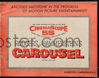 7j0929 CAROUSEL pressbook 1956 Shirley Jones, Gordon MacRae, Rodgers & Hammerstein musical!