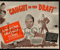 7j0930 CAUGHT IN THE DRAFT pressbook 1941 Bob Hope & sexy Dorothy Lamour in World War II!