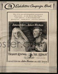 7j0941 HEAVEN KNOWS MR. ALLISON pressbook 1957 WWII soldier Robert Mitchum & nun Deborah Kerr!