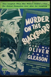 7j0944 MURDER ON THE BLACKBOARD pressbook 1934 Edna May Oliver, James Gleason, ultra rare!