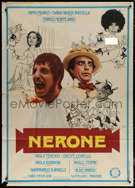 eMoviePoster.com: 7j0442 NERONE Italian 1p 1977 Pippo Franco, Maria ...