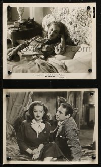 7k0320 ALL ABOUT EVE 2 8x10 stills 1950 images of Bette Davis + Gary Merrill, she is too old at 40!