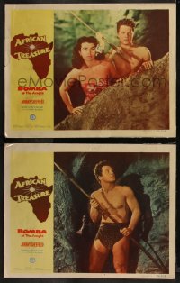 7k0906 AFRICAN TREASURE 2 LCs 1952 Johnny Sheffield as Bomba of the Jungle + Laurette Luez!