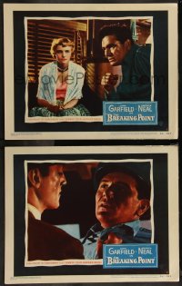 7k0933 BREAKING POINT 2 LCs 1950 John Garfield, Patricia Neal, Ernest Hemingway, Michael Curtiz noir!