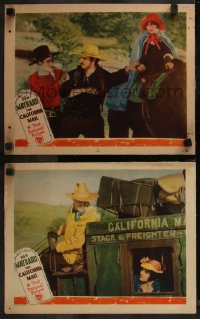 7k0937 CALIFORNIA MAIL 2 LCs 1929 great images of Dorothy Dwan and western cowboy Ken in action!