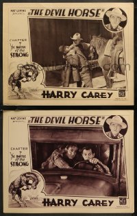 7k0968 DEVIL HORSE 2 chapter 7 LCs 1932 Harry Carey, Mascot serial, The Battle of the Strong!