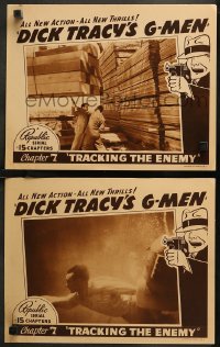 7k0969 DICK TRACY'S G-MEN 2 chapter 7 LCs 1939 Byrd, Chester Gould, Republic, Tracking the Enemy!