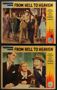 7k0984 FROM HELL TO HEAVEN 2 LCs 1933 Jack Oakie & another man laugh as Nydia Westman watches them!