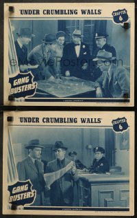 7k0986 GANG BUSTERS 2 chapter 6 LCs 1942 Kent Taylor, Hervey, radio's greatest action-show serial!