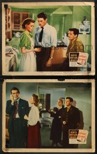 7k0989 GENTLEMAN'S AGREEMENT 2 LCs 1947 Elia Kazan, Gregory Peck, John Garfield, McGuire!