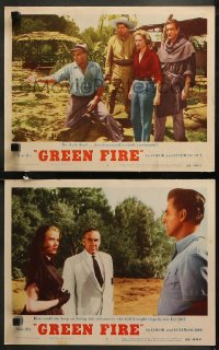 7k0999 GREEN FIRE 2 LCs 1954 images of beautiful Grace Kelly, Stewart Granger, Paul Douglas!