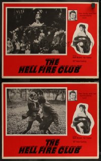 7k1003 HELLFIRE CLUB 2 LCs 1963 Keith Michell, Adrienne Corri, her body got her in the club!
