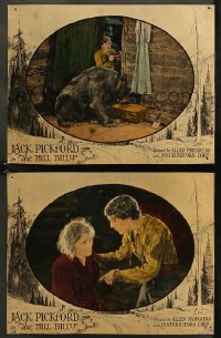7k1007 HILL BILLY 2 LCs 1924 Mary Pickford's brother Jack & Jane Keckley, cool trained bear!