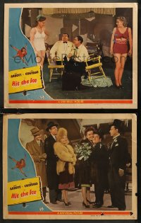 7k1010 HIT THE ICE 2 LCs 1943 great images of Ginny Simms w/Bud Abbott & Lou Costello!