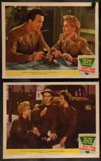 7k1019 KEEP YOUR POWDER DRY 2 LCs 1945 gorgeous WACs Lana Turner, Laraine Day & Susan Peters!