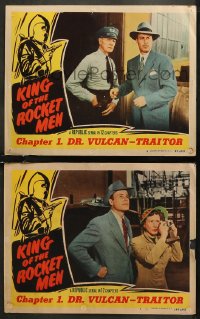 7k1021 KING OF THE ROCKET MEN 2 chapter 1 LCs 1949 Coffin & cast, Dr. Vulcan - Traitor!