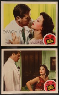 7k1025 LADY WITHOUT PASSPORT 2 LCs 1950 sexiest Hedy Lamarr, Hodiak, directed by Joseph H. Lewis!