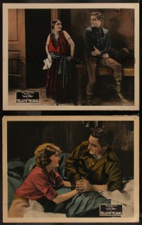 7k1028 LAST OF THE DUANES 2 LCs 1924 Tom Mix romanced by good girl & wicked gypsy, Zane Grey novel!