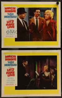 7k1030 LET'S MAKE LOVE 2 LCs 1960 sexy Marilyn Monroe, Yves Montand & Frankie Vaughan!