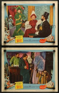 7k1060 MOULIN ROUGE 2 LCs 1953 images of Jose Ferrer as Toulouse-Lautrec, directed by John Huston!