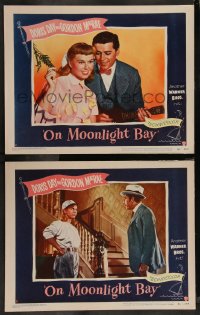 7k1074 ON MOONLIGHT BAY 2 LCs 1951 Roy Del Ruth directed, gorgeous Doris Day & Gordon MacRae!