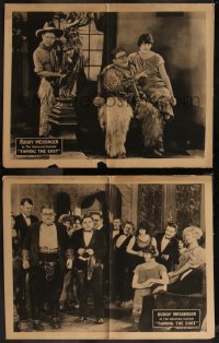 7k1138 TAMING THE EAST 2 LCs 1925 great western cowboy images of wacky Buddy Messinger!