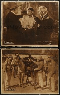 7k1145 THIEVES' GOLD 2 LCs 1918 John Ford, western cowboy Harry Carey, Sr., ultra rare!