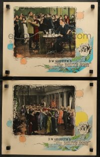 7k1175 WHITE ROSE 2 LCs 1923 seminary student Ivor Novello gets Mae Marsh pregnant, D.W. Griffith!