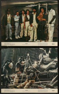 7k0585 ALIEN 7 color 11x14 stills 1979 Ridley Scott sci-fi monster classic, with slugs at bottom!