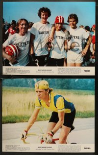 7k0620 BREAKING AWAY 6 color 11x14 stills 1979 Dennis Christopher, Quaid, Yates cycling classic!