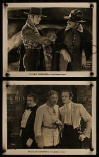 7k0279 DON Q SON OF ZORRO 3 8x10 stills 1925 two w/images of Douglas Fairbanks in gaucho outfit!