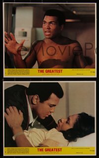 7k0011 GREATEST 8 8x10 mini LCs 1977 great images of heavyweight boxing champ Muhammad Ali!