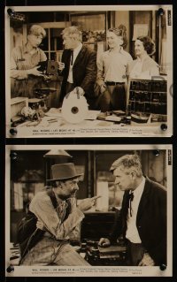 7k0248 LIFE BEGINS AT 40 4 8x10 stills 1935 newspaper editor Will Rogers & pretty Rochelle Hudson!