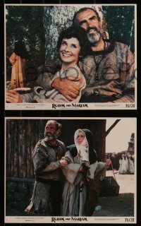 7k0005 ROBIN & MARIAN 9 8x10 mini LCs 1976 great images of Sean Connery & Audrey Hepburn!