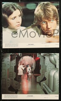 7k0038 STAR WARS 6 8x10 mini LCs 1977 A New Hope, Lucas classic epic, Luke, Leia, great images!