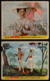 7k0037 MARY POPPINS 6 color English FOH LCs 1964 Dick Van Dyke, Glynis Johns, Disney's classic!