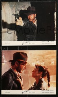 7k0015 RAIDERS OF THE LOST ARK 8 color English FOH LCs 1981 Harrison Ford & Karen Allen, ultra rare!