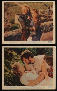 7k0026 VIKINGS 8 color English FOH LCs 1958 great images of Kirk Douglas, Tony Curtis & Janet Leigh!