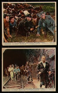 7k0027 VON RYAN'S EXPRESS 8 color English FOH LCs 1965 Frank Sinatra, Trevor Howard, Raffaella Carra!