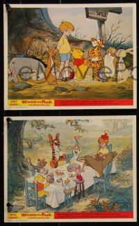 7k0035 WINNIE THE POOH & THE BLUSTERY DAY 7 color English FOH LCs 1969 A.A. Milne, Tigger, Piglet!