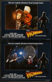 7k0466 HOWARD THE DUCK 8 English LCs 1986 George Lucas sci-fi comedy, Lea Thompson, Jeffrey Jones!