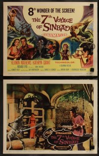 7k0374 7th VOYAGE OF SINBAD 8 LCs 1958 Kerwin Mathews, Harryhausen fantasy classic, complete set!