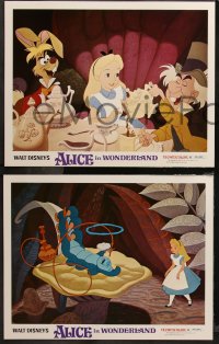 7k0616 ALICE IN WONDERLAND 6 LCs R1974 cool images from Walt Disney Lewis Carroll classic!