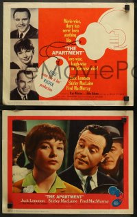 7k0384 APARTMENT 8 LCs 1960 directed by Billy Wilder, Jack Lemmon, Shirley MacLaine, complete set!