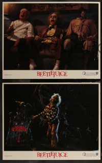 7k0394 BEETLEJUICE 8 LCs 1988 Michael Keaton, Alec Baldwin & Geena Davis, Tim Burton!