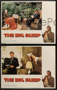 7k0397 BIG SLEEP 8 LCs 1978 Robert Mitchum, sexy Candy Clark, James Stewart, Michael Winner