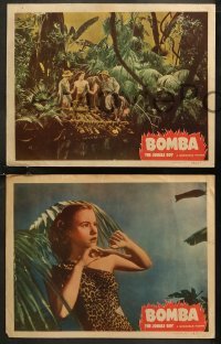 7k0795 BOMBA THE JUNGLE BOY 3 LCs 1949 Peggy Ann Garner and Johnny Sheffield in the jungle!